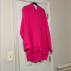 American eagle hot pink oversized sweater
